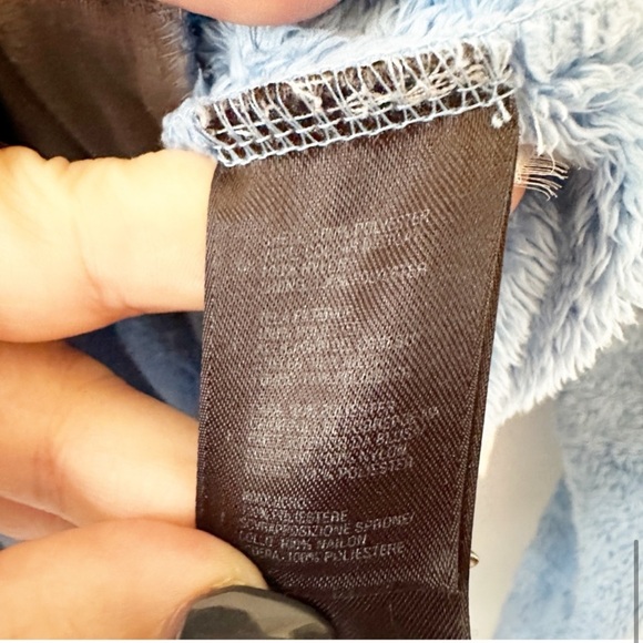 The North Face Denali Furry Fleece Girls Jacket Blue Grey XL - Picture 7 of 10